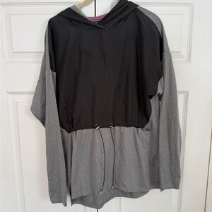 Black and Gray Hooded Jacket